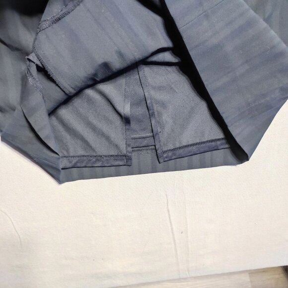 Vintage Esprit pencil midi skirt women's size 6 grey with stripes pattern - Picture 9 of 12